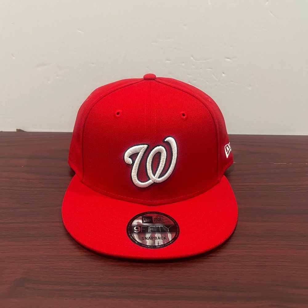 New Era, 9Fifty Snapback, Washington Nationals, Red & White